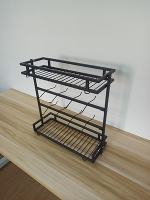 Zware plaat metalen organisator wandmontage roestweerstand