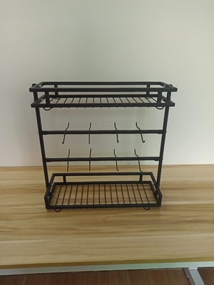 Zware plaat metalen organisator wandmontage roestweerstand